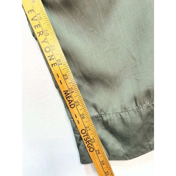 Knox Rose Women's Pull On Casual Pants Tie Waist Size XL Olive Green Pockets - Picture 6 of 10